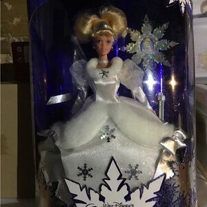 Barbie Cinderella White elegant Christmas,  including ornament